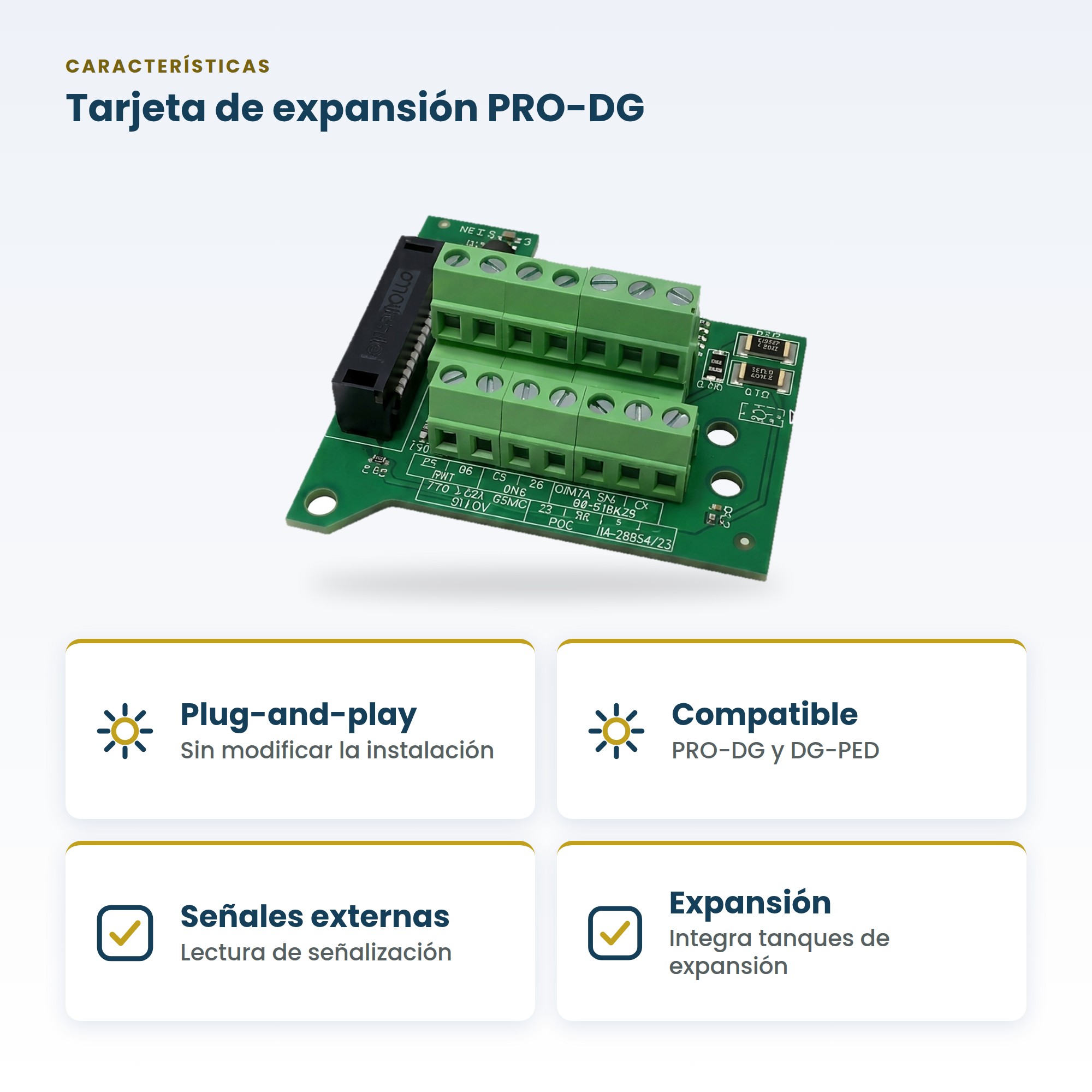 Tarjeta de expansión para variadores Pedrollo PRO-DG y DG-PED